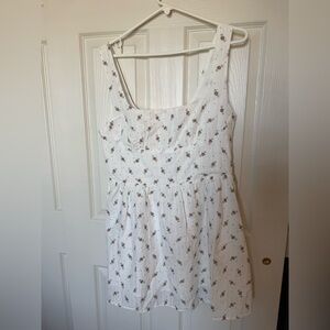 Princess Polly White Floral Mini Dress